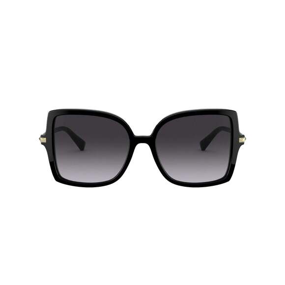Valentino Garavani Black Studded Acetate and Titanium Sunglasses Size
